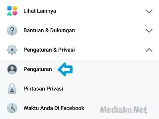 Menonaktifkan Akun Facebook Lewat HP