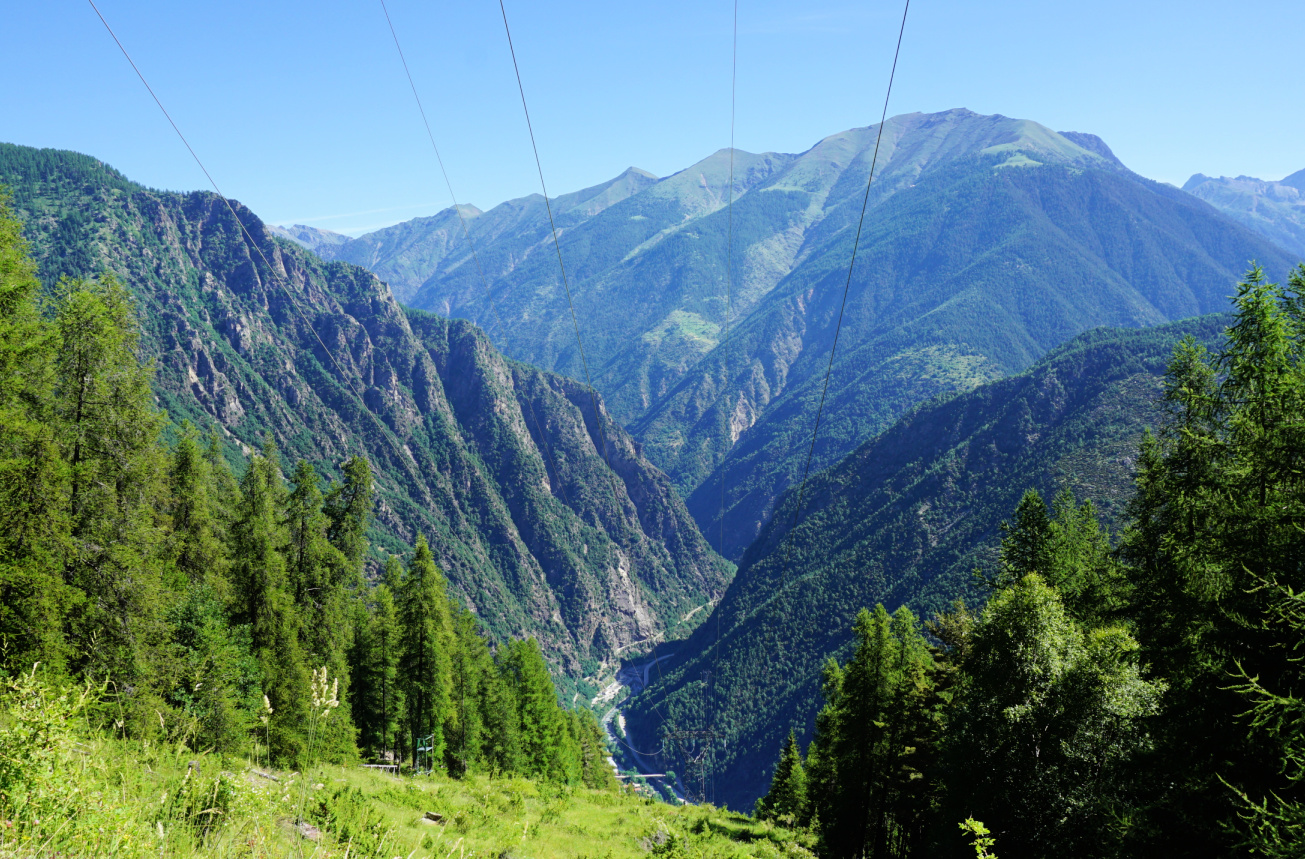 View down to Tinée Valley