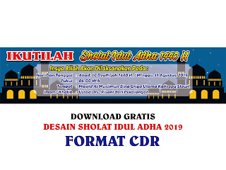 Contoh Desain Banner Sholat Idul Adha CDR, Ai, EPS, PNG ...