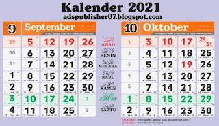 Bulan September dan Bulan Oktober 2021 Corel Draw