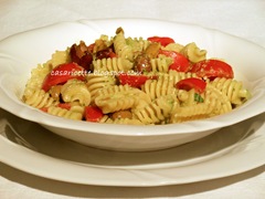 cdr radiatori con pomodorini e pesto di rucola