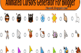 How to change mouse cursor in blogger blog to animated cursors