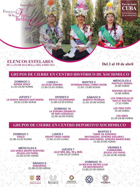 programa fiesta de la flor más bella xochimilco