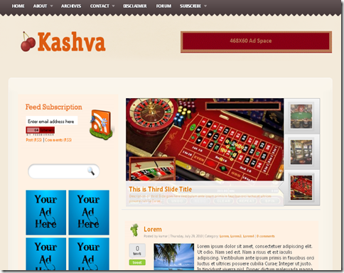 Kashva Blogger Template