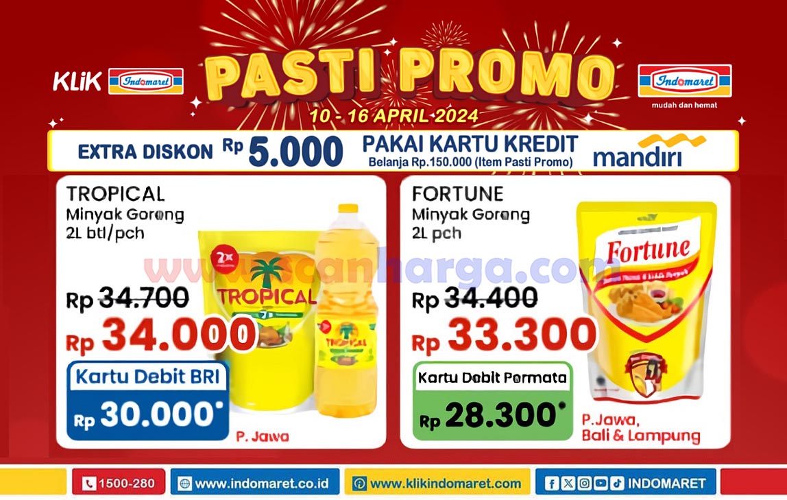 Promo Indomaret Pasti Heboh Harga Minyak Goreng 10 - 16 April 2024