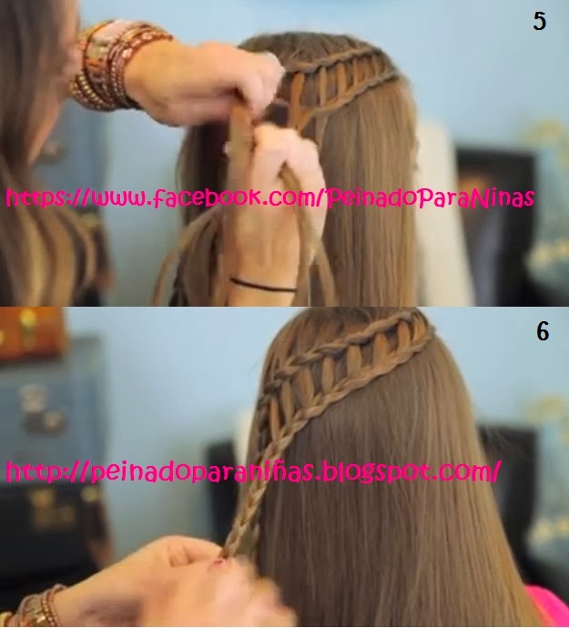 PEINADO PARA NIÑAS CON TRENZA  CASCADA - PEINADO PARA NIÑAS CON DOBLE TRENZA vía http://xn--peinadoparanias-brb.blogspot.com/