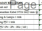 Contoh Rab Lampu Penerangan Jalan Umum