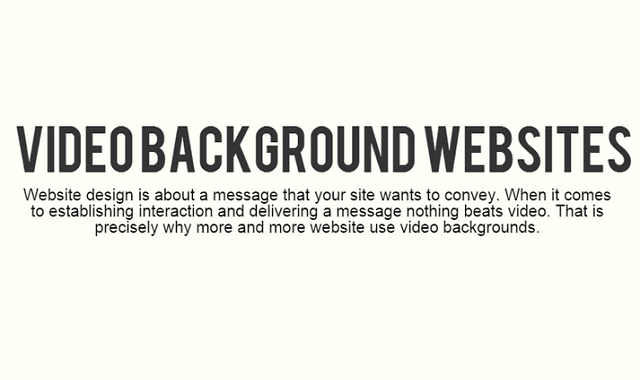 Websites With Video Backgrounds