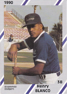 Henry Blanco 1990 GCL Dodgers card