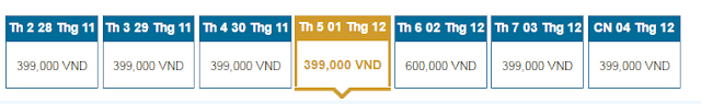 Giá vé máy bay từ TPHCM đi Đà Lạt tháng 12