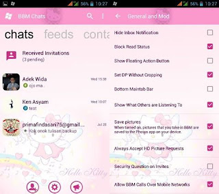 BBM Hello Kitty V3.0.0.18 Apk 