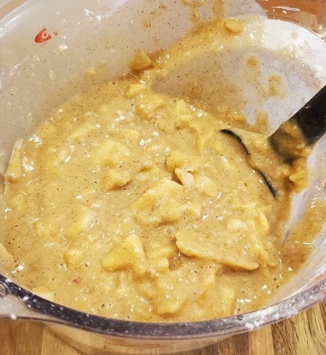 apple cake batter