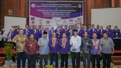 Dihadiri Gubernur, PB PDHI Lantik Pengurus PDHI Sumbar periode 2022 - 2026