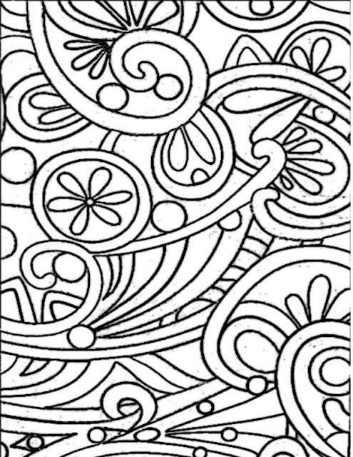 Pattern Free Printable Coloring Page