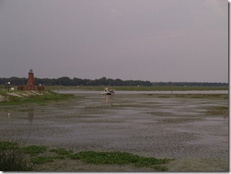 Even the waterwing police was active and caught this boater coming to close to the fireworks platform