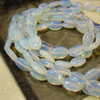 3 strands of opalite beads