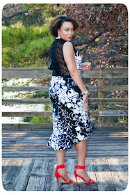 Floral & Lace Panel Dress Inpired by Clements Ribeiro made with Mood Fabrics - Erica B.'s - DIY Style!