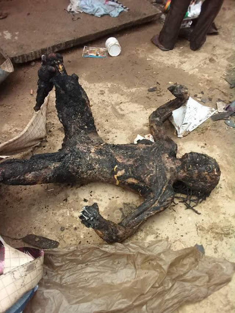  Graphic: Young lady burnt beyond recognition in house fire at Agoloma Town, Delta State