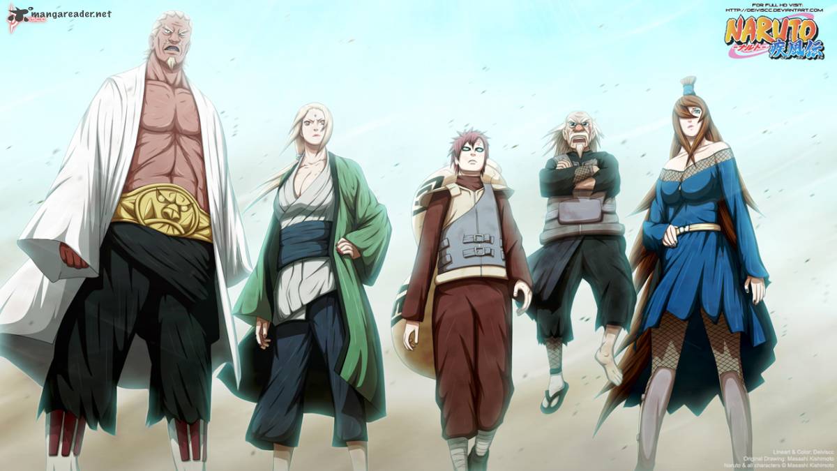 Five Kage Naruto wallpapers