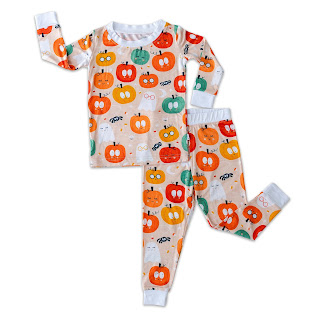 Pumpkin Party Pajama Set from Little Sleepies