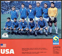 SELECCIÓN DE ESTADOS UNIDOS - Temporada 1989-90 - John Stollmeyer, Bruce Murray,   Mike Windischmann, John Doyle, Eric Wynalda y Tony Meola; Paul Caligiuri, Jimmy Banks, John Harkes, Tab Ramos y Peter Vermes - HUNGRÍA 2 (Petres y Limperger) ESTADOS UNIDOS 0 - 20/03/1990 - Partido amistoso - Budapest, Hungría, estadio Ulloi