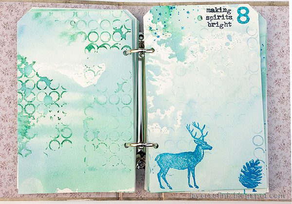 Layers of ink - December Countdown Calendar Tutorial by Anna-Karin Evaldsson.