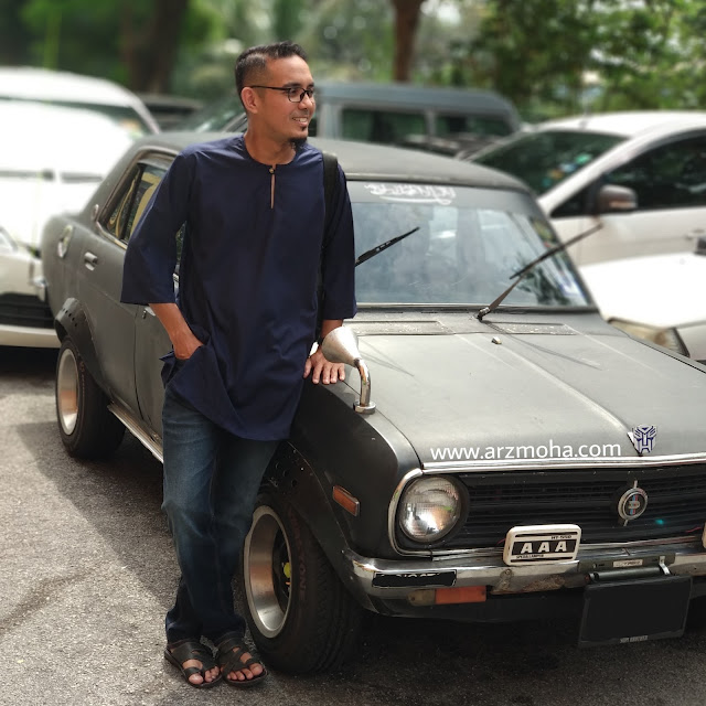 datsun 120y, kereta datsun yang cantik, model kurta, kurta malaysia, potrait, pagi raya, gambar berhari raya,