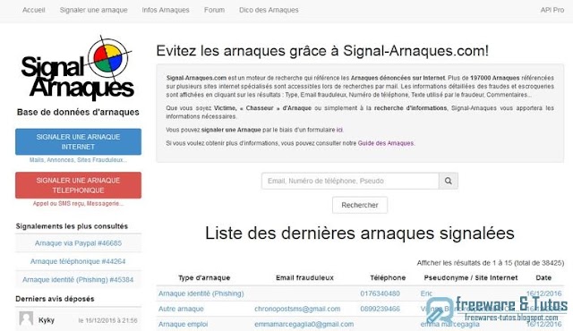 Le site du jour : Signal-Arnaques.com