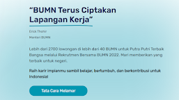 Rekrutmen Bersama BUMN 2022, Ada 2.700 Lowongan Kerja, Ini Cara Daftarnya