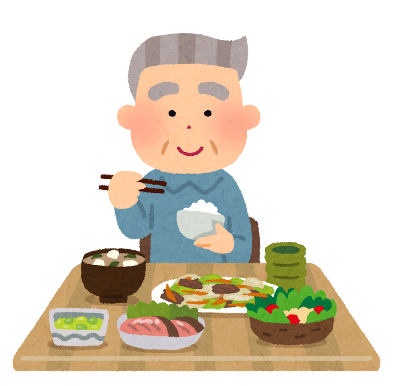 食事をしているお爺さんのイラスト かわいいフリー素材集 いらすとや 食事をしているお爺さんのイラスト かわいいフリー素材集 いらすとや