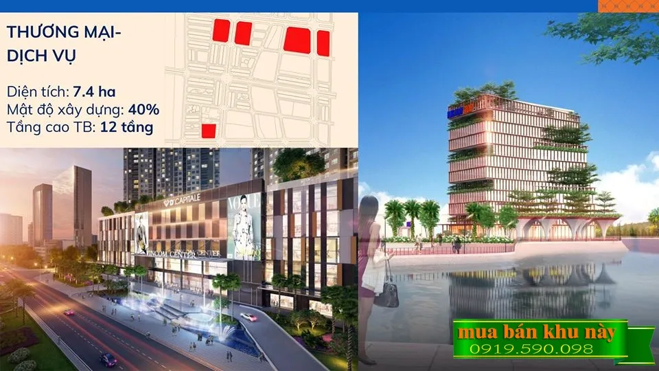 Khu thương mại dịch vụ tại KĐT Kim Đô