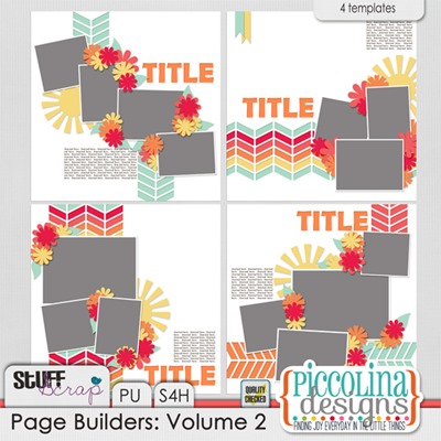 Piccolina Designs Page Builders Volume 2