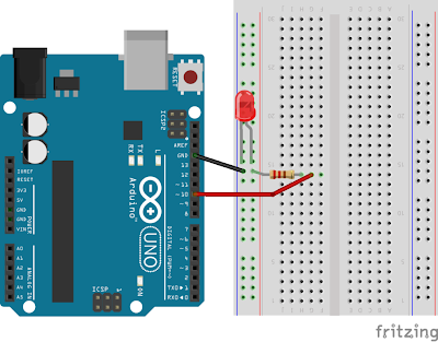 Sketch Arduino led blinking