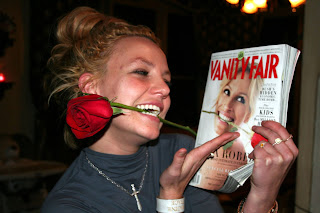 Britney Spears Mimicking Julia Roberts in Vanity Fair