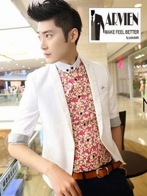 Model baju batik pria ala korea jepang lagi trend harga 