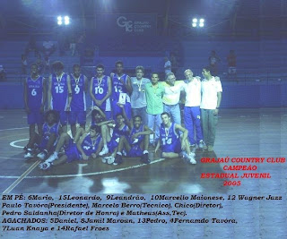 Grajaú CC Campeão Estadual Juvenil Masculino de Basquetebol de 2005