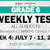GRADE 6 WEEKLY TEST (WEEK 4: QUARTER 1) July 7-11, 2025