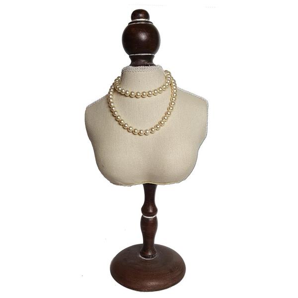 Nile Corp Wholesale Fabric Covered Mini Bust Necklace Display