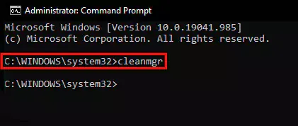 cleanmgr cmd