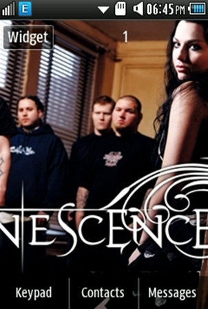 Other Evanescence Band Samsung Corby 2 Theme Wallpaper