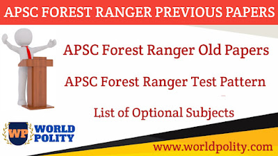 APSC Forest Ranger Previous Years Question Paper PDF Download for Upcoming Exams