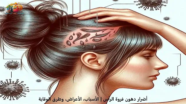 أضرار دهون فروة الرأس