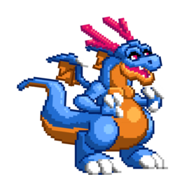 Pixel-Drache