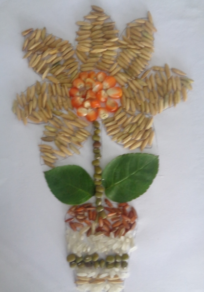 Contoh Gambar  Vas Bunga Dari  Tanah Liat II Contoh