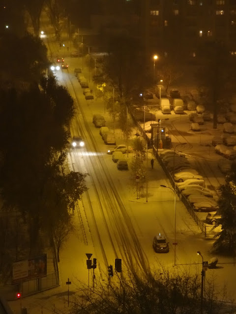 Atak zimy na Warszawę w październiku