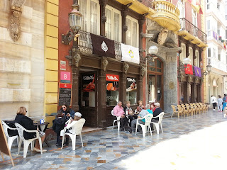 Fachada del casino de Cartagena en la que se encuentra el restaurante