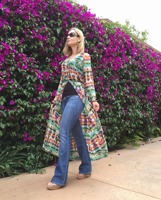 wearing a dress as a coat, spring 2015 trends, boho chic, California boho style