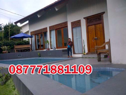 Villa Bali Private Pool 4 Kamar di Villa Istana Bunga Lembang