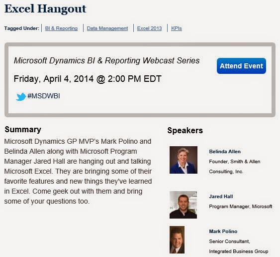 http://msdynamicsworld.com/event/excel-hangout