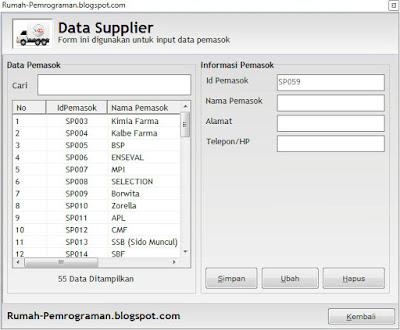 Aplikasi Input Data Dengan Visual Basic Part II